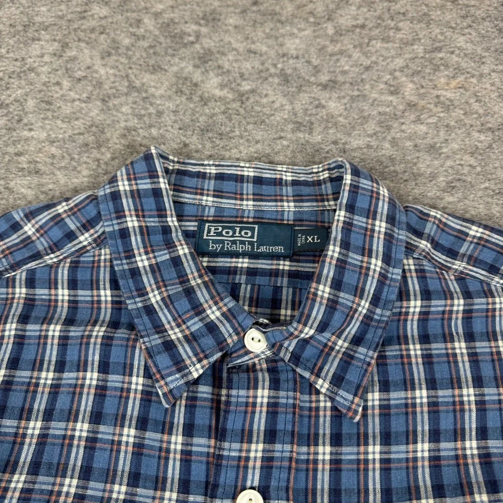 Polo Ralph Lauren Double Pocket Work Shirt Classic Linen Blend Lot‎ of 2 Mens XL